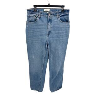 ABERCROMBIE & FITCH Curve Love The 90's Straight Ultra High Rise Jeans // 12